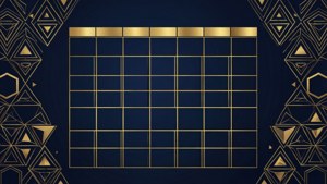 Geometric Gold Calendar