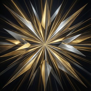 Geometric Gold Flare
