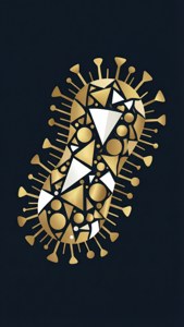 Geometric Gold Germ