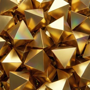 Geometric Gold Pile