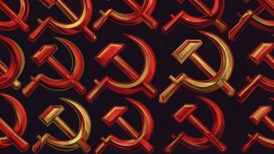 Geometric Hammer Sickle Pattern