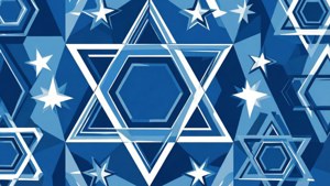Geometric Hanukkah Abstract