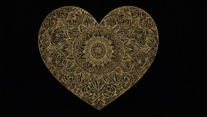 Geometric Heart Mandala