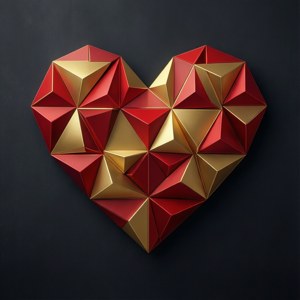 Geometric Heart Pattern