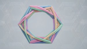 Geometric Hex Frame