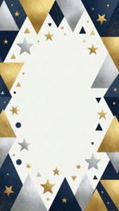 Geometric Holiday Border