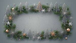 Geometric Holiday Border