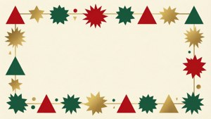 Geometric Holiday Border