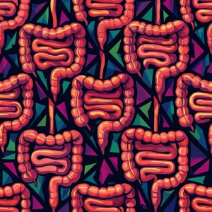 Geometric Intestines Pattern