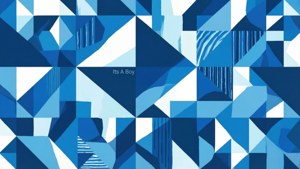 Geometric Its A Boy Pattern