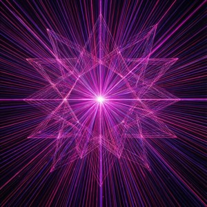 Geometric Laser Mandala