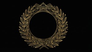 Geometric Laurel Wreath