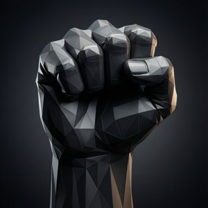 Geometric Low Poly Fist