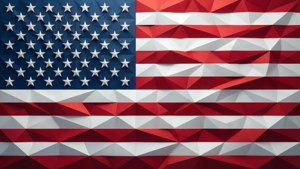 Geometric Low-Poly Flag