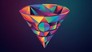 Geometric Low Poly Funnel
