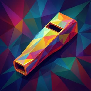 Geometric Low Poly Kazoo