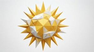 Geometric Low Poly Sun