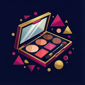 Geometric Makeup Palette