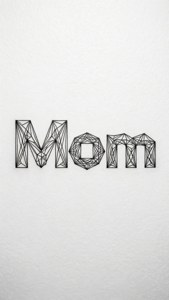 Geometric Mom Lineart