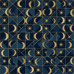 Geometric Moon Pattern
