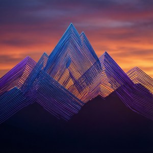 Geometric Mountain Lines