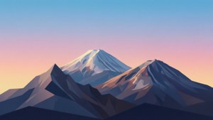 Geometric Mountain Range