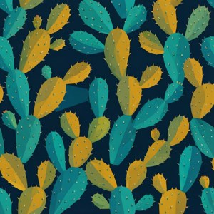 Geometric Nopal Pattern