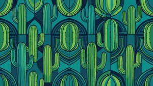 Geometric Nopal Pattern