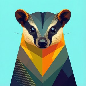 Geometric Numbat Art