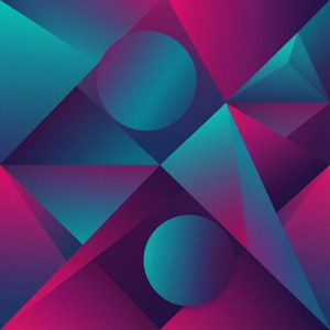 Geometric Ombre Abstract