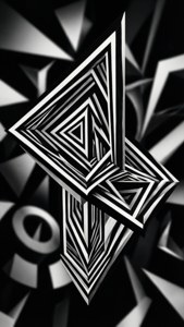 Geometric Op Art Bracket