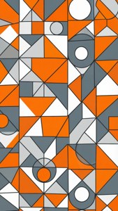 Geometric Orange Pattern