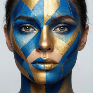 Geometric Paint Face