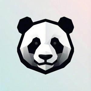 Geometric Panda Icon
