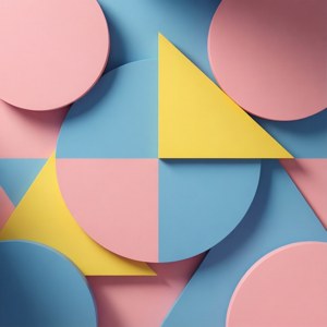 Geometric Pastel Overlap