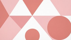 Geometric Pink Art