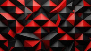 Geometric Red Black Pattern