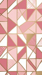 Geometric Rose Gold Pattern