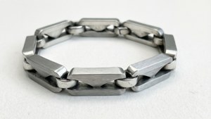 Geometric Silver Bracelet