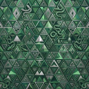 Geometric Slytherin Pattern