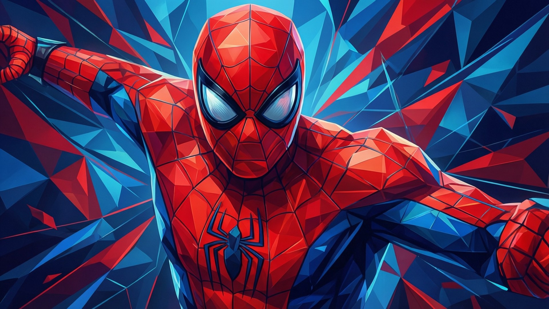 Geometric Spider by Wallpapers.art Studio