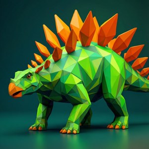 Geometric Stegosaurus