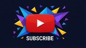 Geometric Subscribe Art