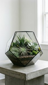 Geometric Succulent Oasis