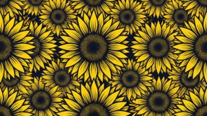 Geometric Sunflower Pattern