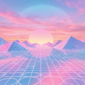 Geometric Sunset