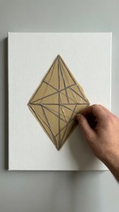 Geometric Tape Art