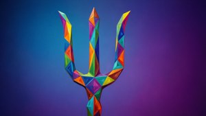 Geometric Triangle Pitchfork