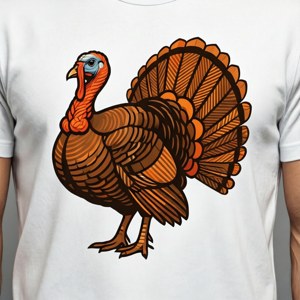 Geometric Turkey Silhouette