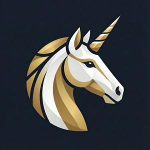 Geometric Unicorn Logo